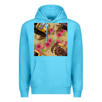 Ocean Blue trencher chain seamless pattern Premium Hoodie - BundleAndBundleShop