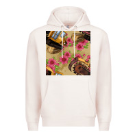 Pale Pink trencher chain seamless pattern Premium Hoodie - BundleAndBundleShop