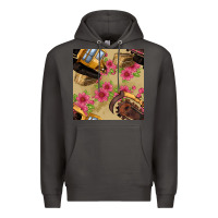 Smoke trencher chain seamless pattern Premium Hoodie - BundleAndBundleShop