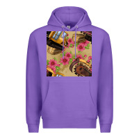 Purple trencher chain seamless pattern Premium Hoodie - BundleAndBundleShop
