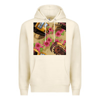 Tofu trencher chain seamless pattern Premium Hoodie - BundleAndBundleShop