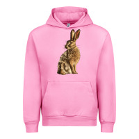 Fuchsia Pink Hares Urban Hoodie - LillyAllenDesigns