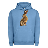Pigment Pebble Blue Hares Urban Hoodie - LillyAllenDesigns