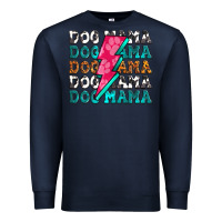 Navy dog mama Premium Sweatshirt - Zillion Design Studio