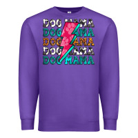 Purple dog mama Premium Sweatshirt - Zillion Design Studio