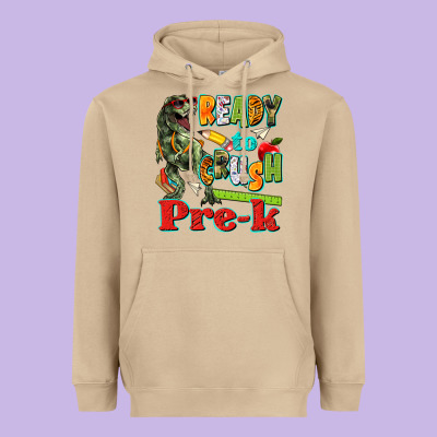 Ready To Crush Pre K Heavyweight Hoodie Designed By Texasbilliewilder