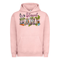 Pigment Salmon blessed mama easter Urban Hoodie - BarkalooDesign