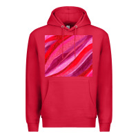 Cardinal valentines day glitter and watercolor Premium Hoodie - AdoDesignShop