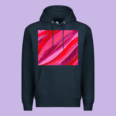 Valentines Day Glitter And Watercolor Premium Hoodie Designed By Adodesignshop