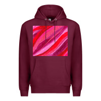 Burgundy valentines day glitter and watercolor Premium Hoodie - AdoDesignShop