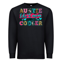 Black auntie like a mom only cooler Premium Sweatshirt - Zillion Design Studio