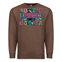 Chestnut auntie like a mom only cooler Premium Sweatshirt - Zillion Design Studio