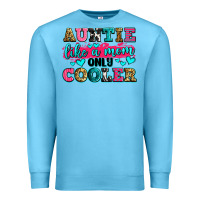 Ocean Blue auntie like a mom only cooler Premium Sweatshirt - Zillion Design Studio