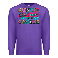 Purple auntie like a mom only cooler Premium Sweatshirt - Zillion Design Studio