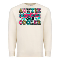 Sandshell auntie like a mom only cooler Premium Sweatshirt - Zillion Design Studio