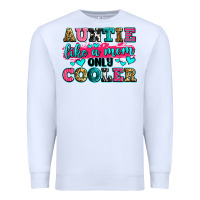 White auntie like a mom only cooler Premium Sweatshirt - Zillion Design Studio