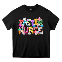 Black Easter Nurse Heavy Core Tee - CowhideDigitalArt