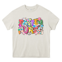 Cream Easter Nurse Heavy Core Tee - CowhideDigitalArt