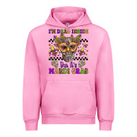 Fuchsia Pink i'm dead inside but it's mardi gras Urban Hoodie - Jasminsmagicworld