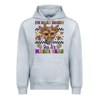 Heather Grey i'm dead inside but it's mardi gras Urban Hoodie - Jasminsmagicworld