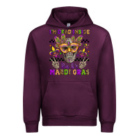 Mauve Wine i'm dead inside but it's mardi gras Urban Hoodie - Jasminsmagicworld