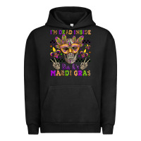 Pigment Black i'm dead inside but it's mardi gras Urban Hoodie - Jasminsmagicworld