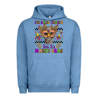 Pigment Pebble Blue i'm dead inside but it's mardi gras Urban Hoodie - Jasminsmagicworld