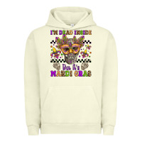 Pigment Pistachio i'm dead inside but it's mardi gras Urban Hoodie - Jasminsmagicworld