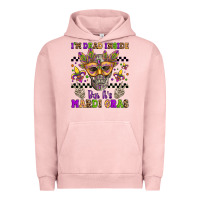Pigment Salmon i'm dead inside but it's mardi gras Urban Hoodie - Jasminsmagicworld