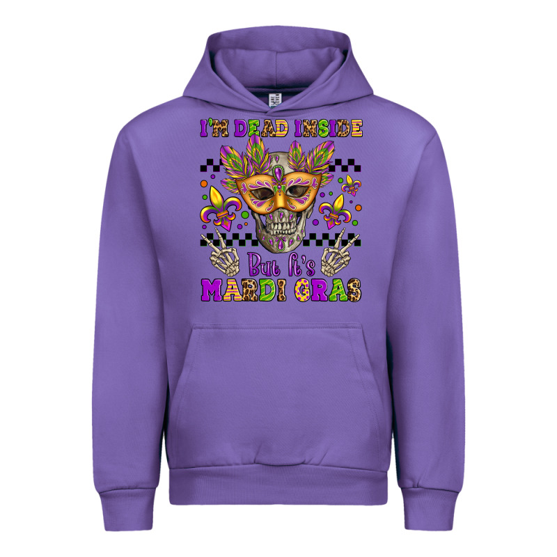 I'm Dead Inside But It's Mardi Gras Urban Hoodie by Jasminsmagicworld | Teevron