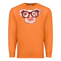 Carrot pig with red glasses Premium Sweatshirt - RanaPortraitStore