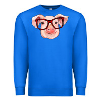 True Royal pig with red glasses Premium Sweatshirt - RanaPortraitStore