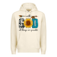Tofu with god all things are possible Premium Hoodie - Artiststas