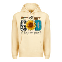 Pina Colada with god all things are possible Premium Hoodie - Artiststas