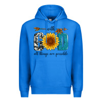 True Royal with god all things are possible Premium Hoodie - Artiststas
