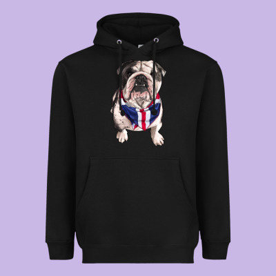 English Bulldog Heavyweight Hoodie Designed By Ranaportraitstore
