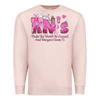 Pale Pink rn s make the world go around and everyone knows Premium Sweatshirt - texasbilliewilder