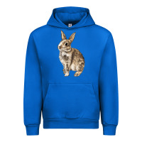 Cobalt Rabbit Urban Hoodie - LillyAllenDesigns