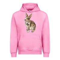 Fuchsia Pink Rabbit Urban Hoodie - LillyAllenDesigns