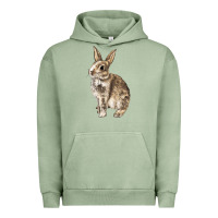 Pigment Oil Green Rabbit Urban Hoodie - LillyAllenDesigns