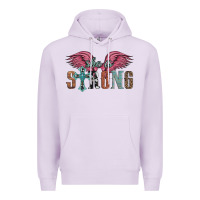 Lilac she is strong Premium Hoodie - Artiststas