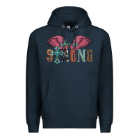 Navy she is strong Premium Hoodie - Artiststas
