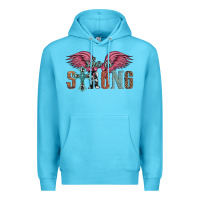 Ocean Blue she is strong Premium Hoodie - Artiststas