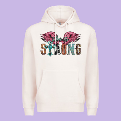 She Is Strong Premium Hoodie Designed By Artiststas