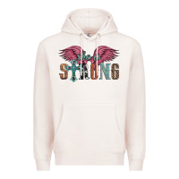 Pale Pink she is strong Premium Hoodie - Artiststas