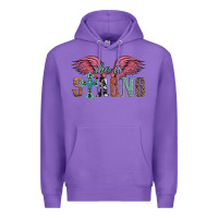 Purple she is strong Premium Hoodie - Artiststas