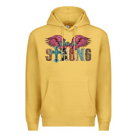 Antique Gold she is strong Premium Hoodie - Artiststas