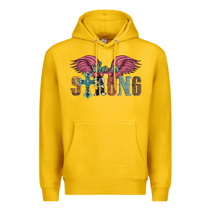 She Is Strong Premium Hoodie by Artiststas | Teevron