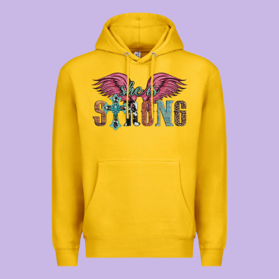 She Is Strong Premium Hoodie Designed By Artiststas