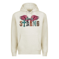 Oatmeal Heather she is strong Premium Hoodie - Artiststas
